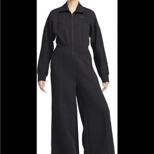Nike Tech Fleece Windrunner Jumpsuit FB8798-010 Black Womens Size XSmall